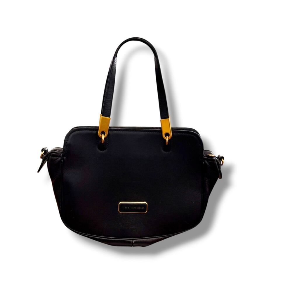 Marc by Marc Jacobs Black Leather Satchel Handbag Bag